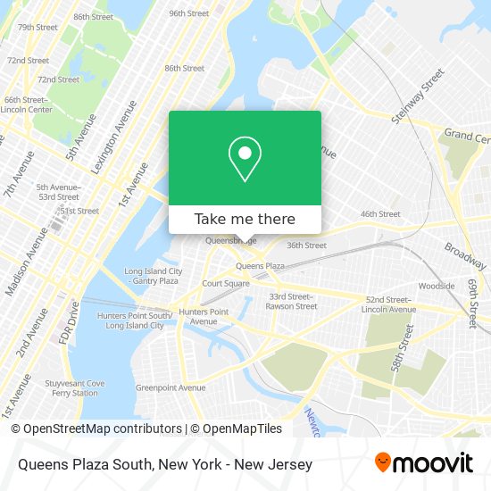 Mapa de Queens Plaza South