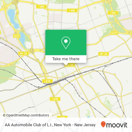 AA Automobile Club of L.I. map