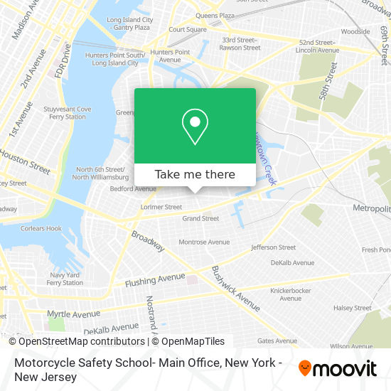 Motorcycle Safety School- Main Office map