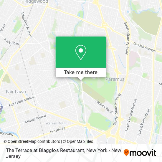 Mapa de The Terrace at Biaggio's Restaurant