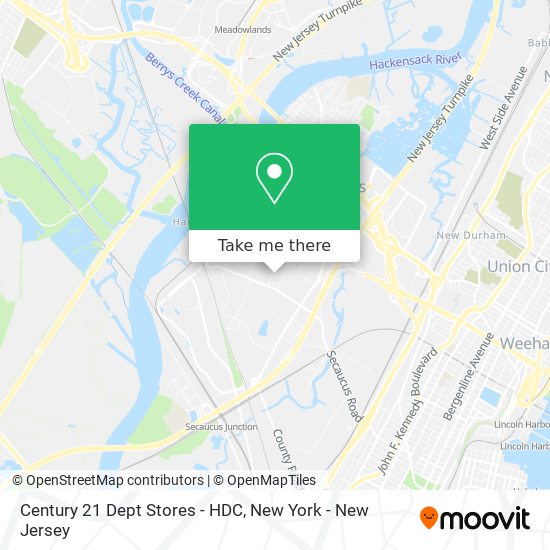 Century 21 Dept Stores - HDC map
