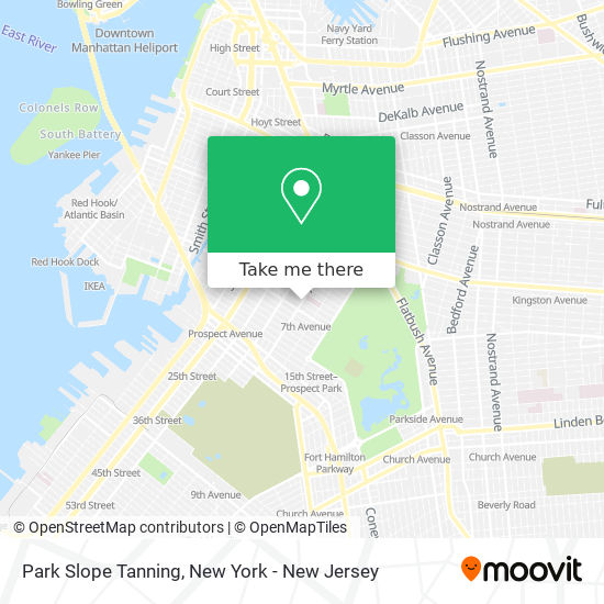 Mapa de Park Slope Tanning