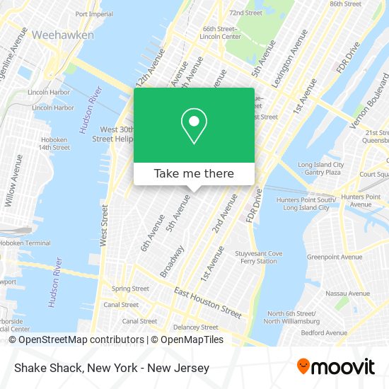 Mapa de Shake Shack