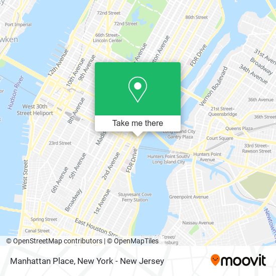 Mapa de Manhattan Place