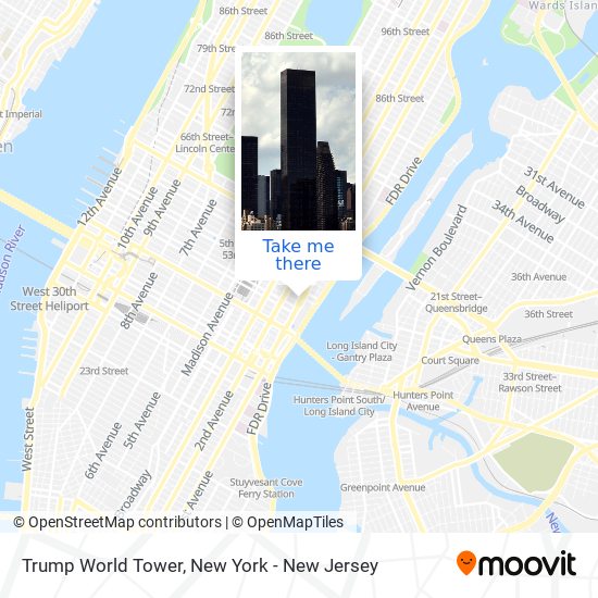 Trump World Tower map