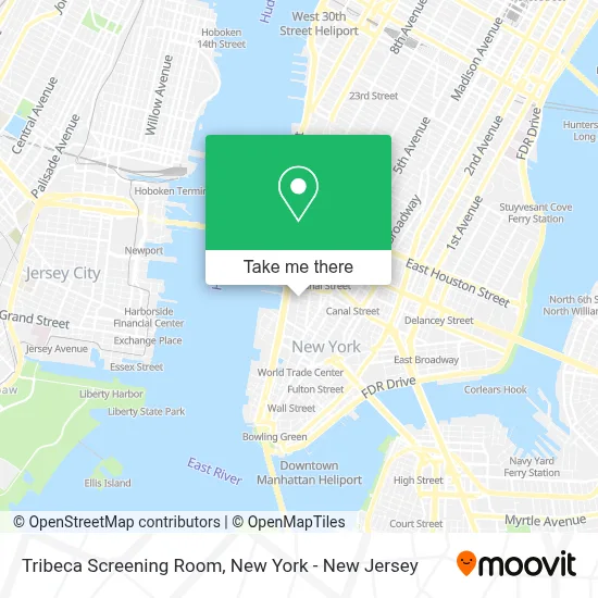 Tribeca Screening Room map