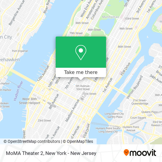 MoMA Theater 2 map