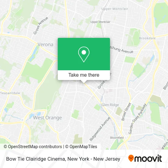 Bow Tie Clairidge Cinema map