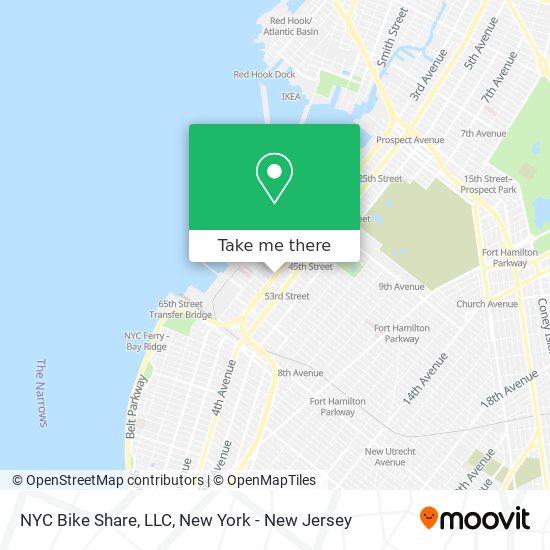 Mapa de NYC Bike Share, LLC