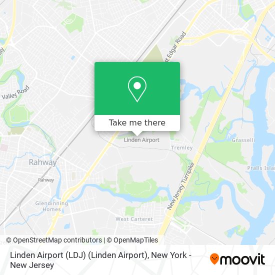 Linden Airport (LDJ) (Linden Airport) map