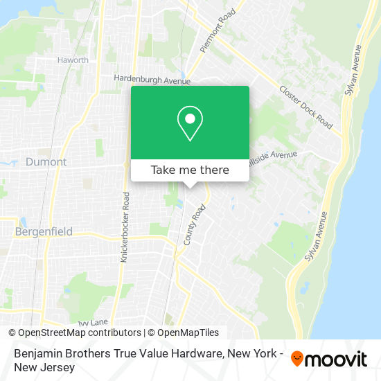 Mapa de Benjamin Brothers True Value Hardware