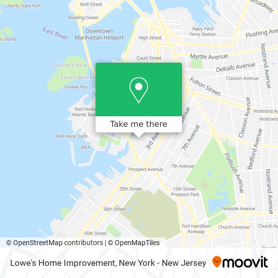 Lowe's Home Improvement map