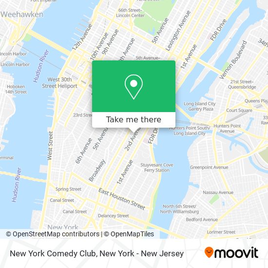 New York Comedy Club map