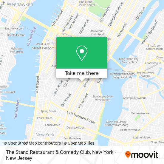 Mapa de The Stand Restaurant & Comedy Club