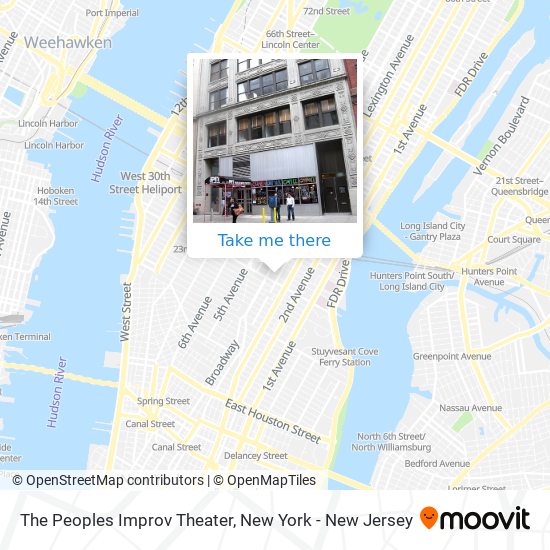 The Peoples Improv Theater map