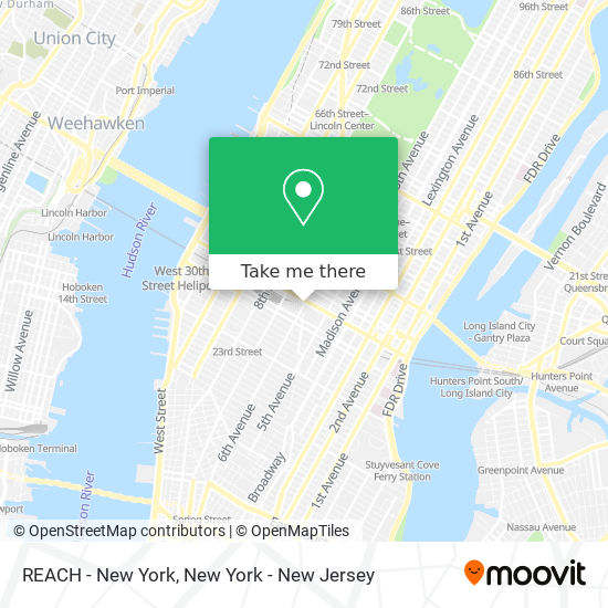 REACH - New York map