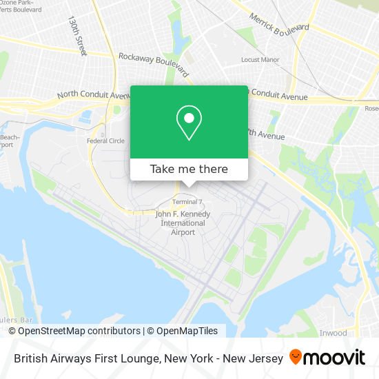 Mapa de British Airways First Lounge