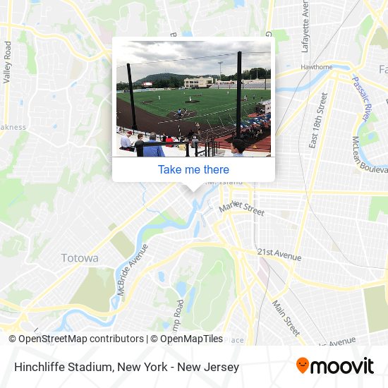 How to get to Hinchliffe Stadium in Paterson, Nj by Bus, Subway or Train?