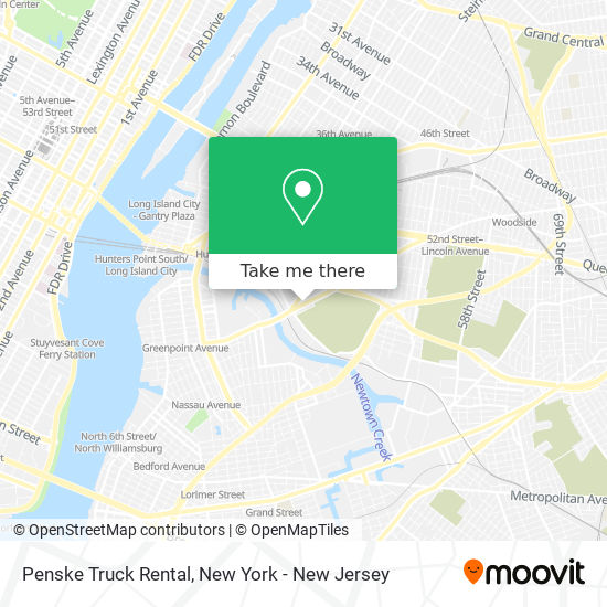 Penske Truck Rental map