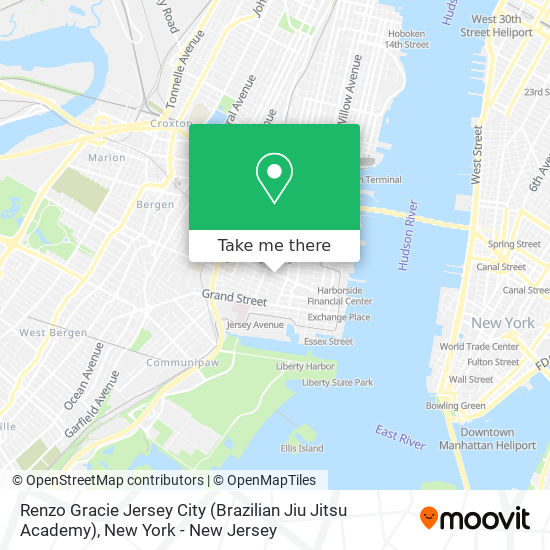 Mapa de Renzo Gracie Jersey City (Brazilian Jiu Jitsu Academy)