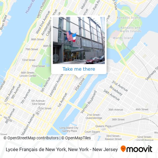 Lycée Français de New York map