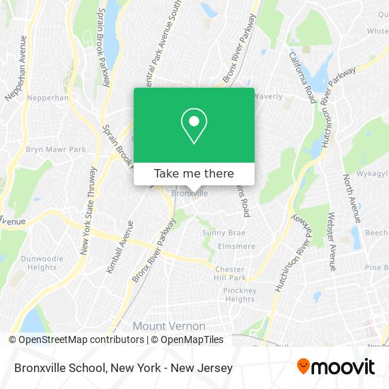 Mapa de Bronxville School
