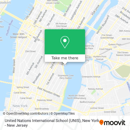 Mapa de United Nations International School (UNIS)
