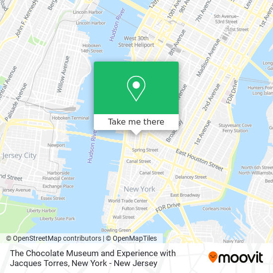 The Chocolate Museum and Experience with Jacques Torres map