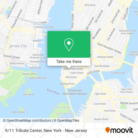 Mapa de 9/11 Tribute Center