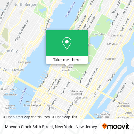 Mapa de Movado Clock 64th Street