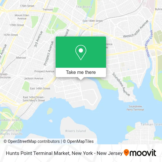 Hunts Point Terminal Market map