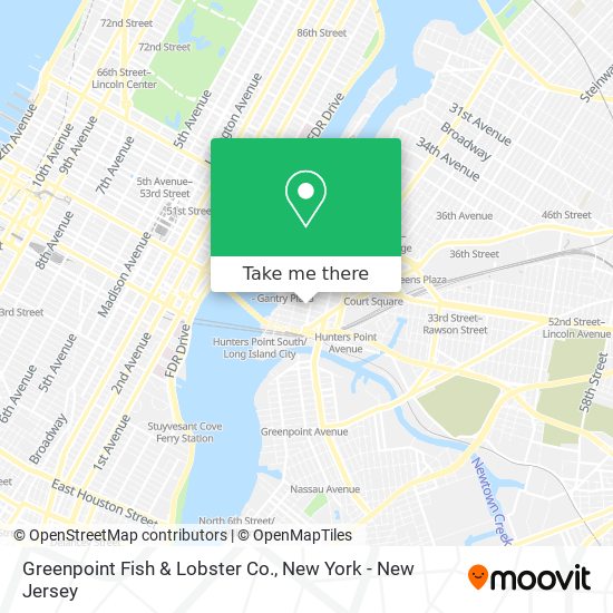 Mapa de Greenpoint Fish & Lobster Co.