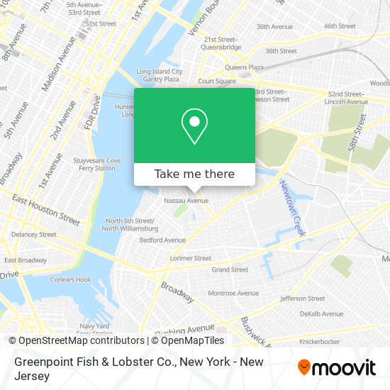 Mapa de Greenpoint Fish & Lobster Co.