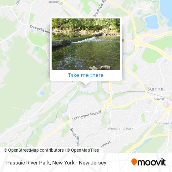 Passaic River Park map