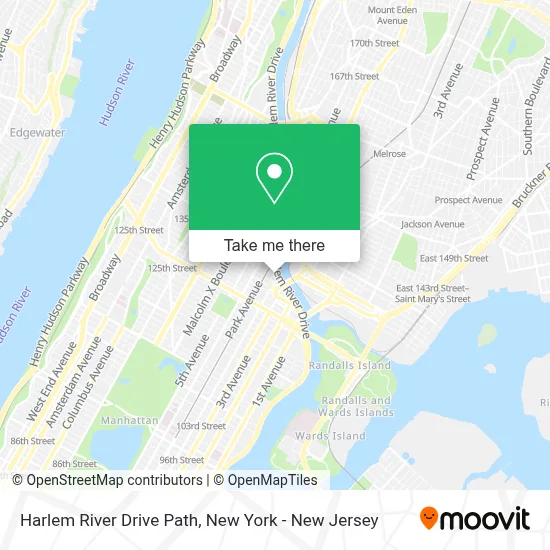 Harlem River Drive Path map
