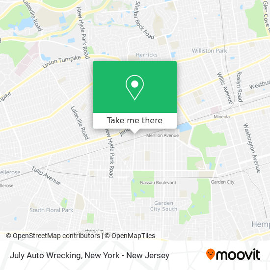 Mapa de July Auto Wrecking