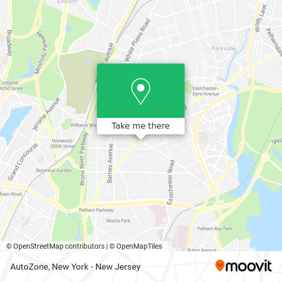 AutoZone map