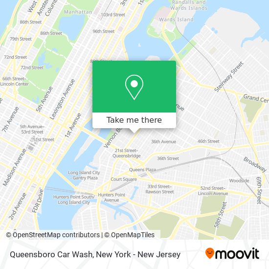 Mapa de Queensboro Car Wash