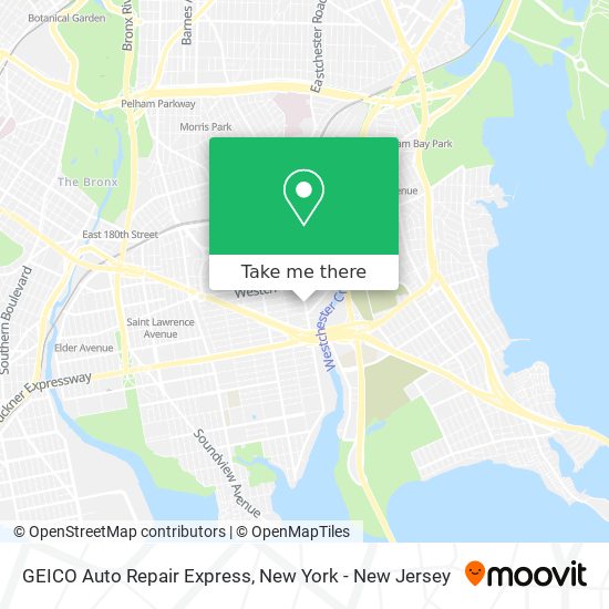 Mapa de GEICO Auto Repair Express
