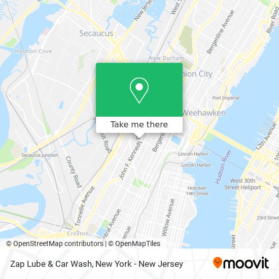 Mapa de Zap Lube & Car Wash