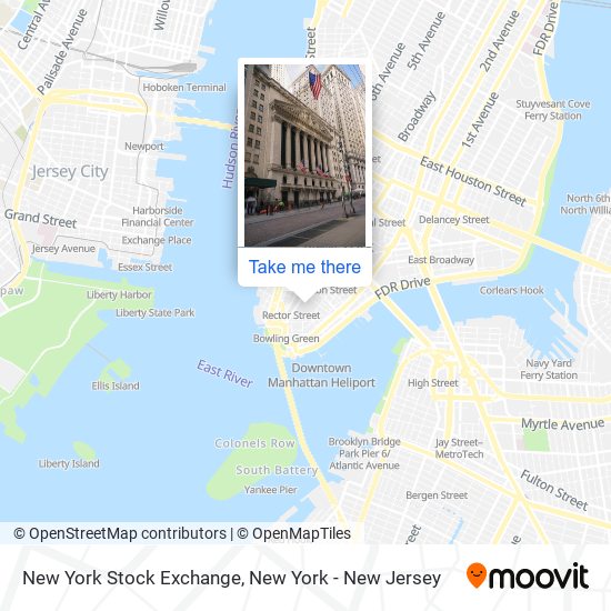 New York Stock Exchange map