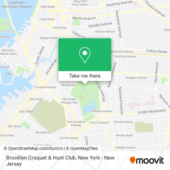 Brooklyn Croquet & Hunt Club map