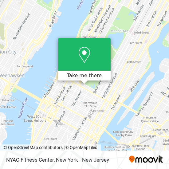 Mapa de NYAC Fitness Center