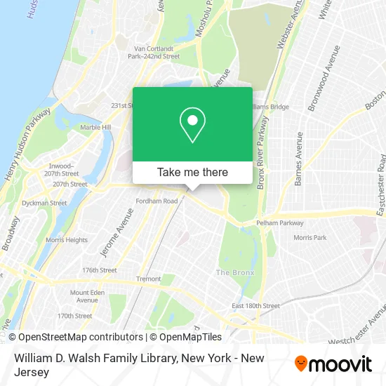William D. Walsh Family Library map