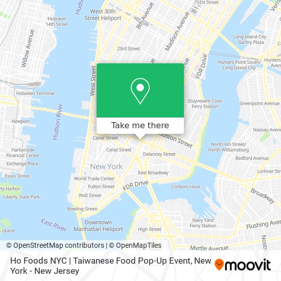 Mapa de Ho Foods NYC | Taiwanese Food Pop-Up Event