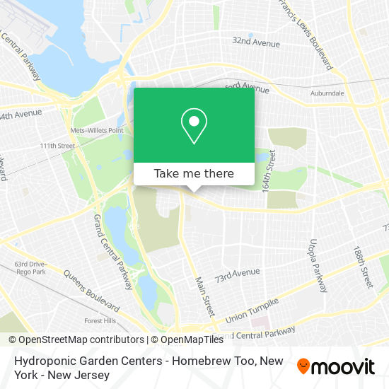 Hydroponic Garden Centers - Homebrew Too map