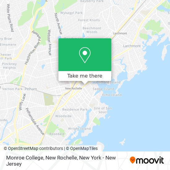 Monroe College, New Rochelle map