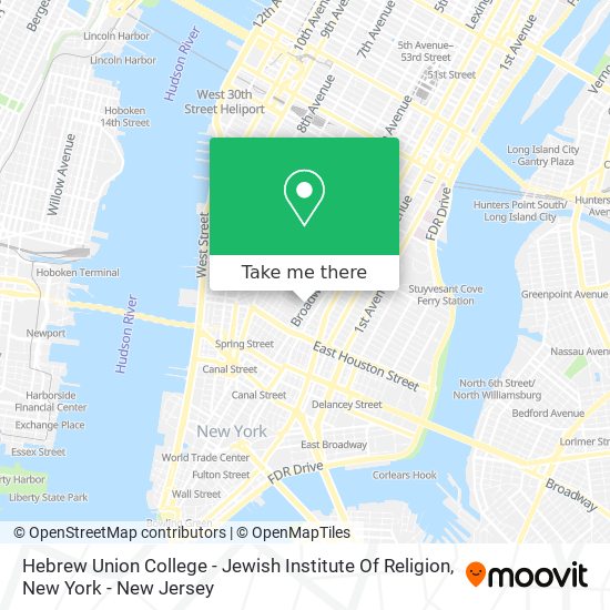 Mapa de Hebrew Union College - Jewish Institute Of Religion