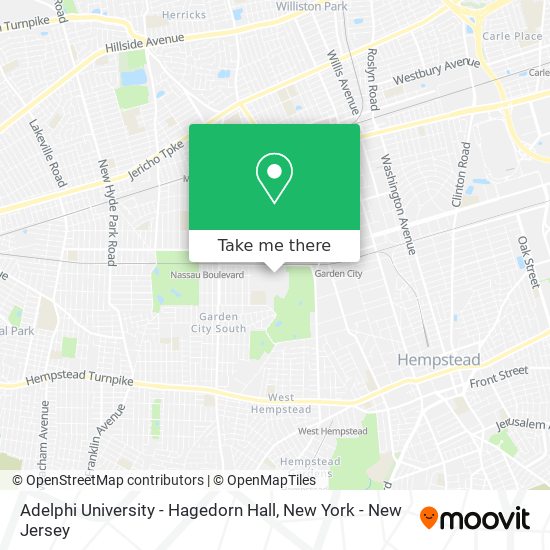 Adelphi University - Hagedorn Hall map