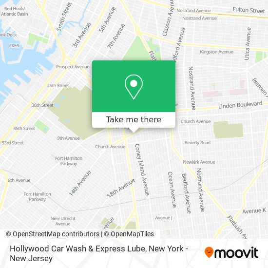 Mapa de Hollywood Car Wash & Express Lube